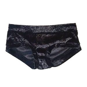 Velvet Pole Dance Shorts Bottoms, Low-Rise